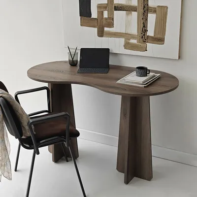 Produktbild von Skye Decor, Infini - Walnut, Schreibtisch, Nussbaum, 100% MELAMINBESCHICHTETE SPANNE, 120 x 60 x 75 cm
