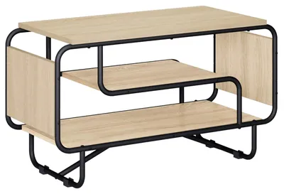 Image de vidaXL Meuble TV, 80 x 36 x 45 cm, en panneaux de particules, imitation chêne Sonoma