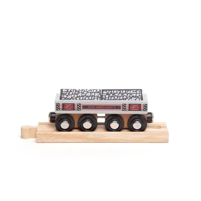Obrázok produktu pre Bigjigs Rail Dlhý vagón na uhlie + 2 koľaje