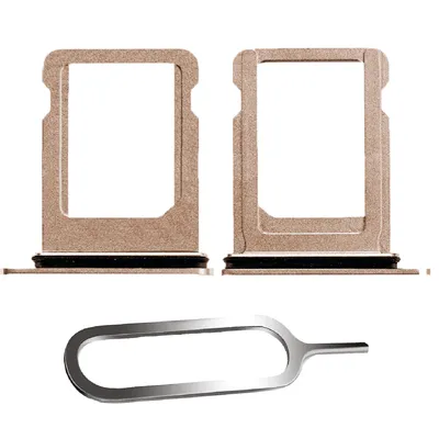 Produktbild von iPHONE XS SIM KARTEN HALTER TRAY ADAPTER FACH STECKER SLOT CARD NADEL GOLD