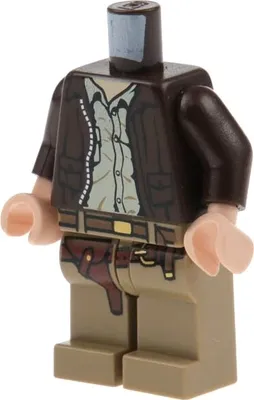 Produktbild von 1x Lego Torso Beine Minifigur Indiana Jones iaj001 970c00pb0040 973pb0131c01
