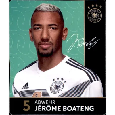 Produktbild von 5 - Jerome Boateng - REWE WM18 Sammelkarte