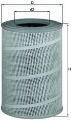Produktbild von Luftfilter MAHLE LX 666 Filtereinsatz