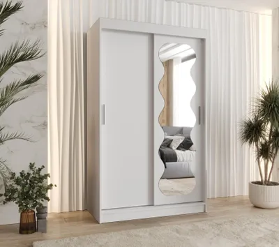 Obrázek produktu pro Šatní skříň 120 cm ROZANA - bílá