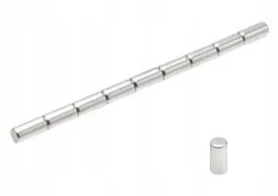 Image de Aimants néodyme cylindriques 3 x 6 mm 100 pièces N38