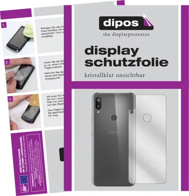 Produktbild von 2x Schutzfolie für Gigaset GS190 Rückseite klar Displayschutzfolie Folie Display Schutz dipos