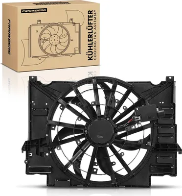 Productafbeelding van Frankberg 1x Motorradiator enkele ventilator