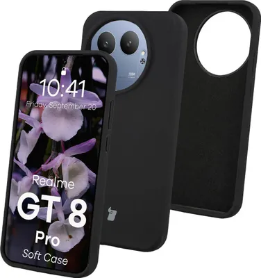 Produktbild von Silikon Handyhülle für Realme GT 8 Pro, Bizon Soft Case, Schwarz