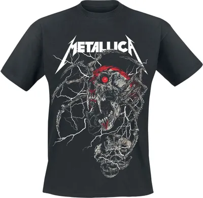 Immagine prodotto di Maglietta Metallica da uomo, modello "Spider Dead", colore nero, taglia XXL