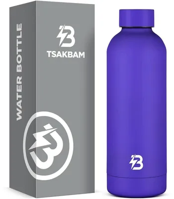 Obrázok produktu pre Nerezová fľaša na pitie, 500 ml, termoizolačná, športová fľaša, tmavomodrá