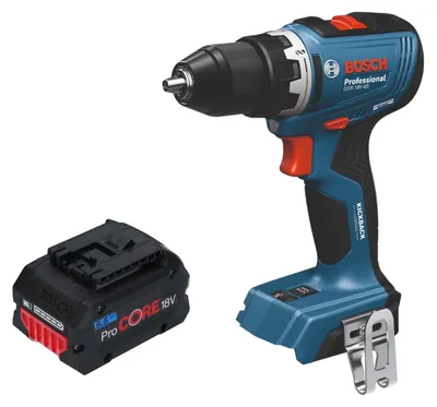 Zdjęcie produktu dla Bosch GSB 18V-65 Profesjonalna akumulatorowa wiertarko-wkrętarka udarowa 18 V 65 Nm bezszczotkowa + 1x akumulator ProCORE 5,5 Ah - bez ładowarki