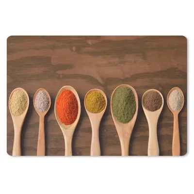 Produktbild von MuchoWow® Mauspad Mousepad Schöpfkelle - Kräuter - Lebensmittel - Gewürze - Tisch 27x18 cm - Mousepads - Maus Mat - Pad - Mausunterlage - Büroartikel - Desk Matten