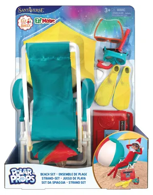 Productafbeelding van The Elf on the Shelf® Polar Props® Strandvakantie | Complete strandset met ligbed