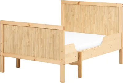 Obrázek produktu pro BELIANI Dětská rozkládací postel výsuvná světle hnědá borovicové dřevo 90 x 200 cm 90 x 130/160/200 cm rostoucí postel moderní styl dětský pokoj