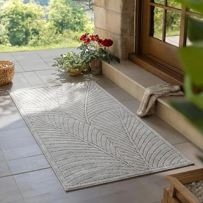 Obrázok produktu pre Carpetsale24 Vonkajší koberec, moderný dizajn v štýle boho, 3D efekt, odolný voči UV žiareniu, ideálny na terasu, do obývacej izby a kuchyne, rozmery 80 x 150 cm