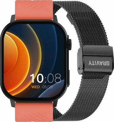 Immagine prodotto di Smartwatch Gravity GT15-3 Cinturino in silicone rosso + Bracciale nero