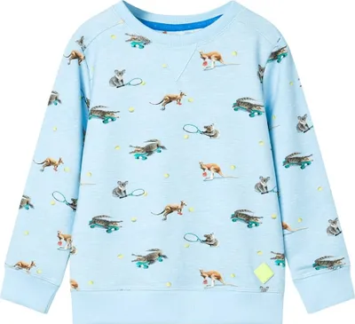 Produktbild von Kinder-Sweatshirt Hellblau Melange 116