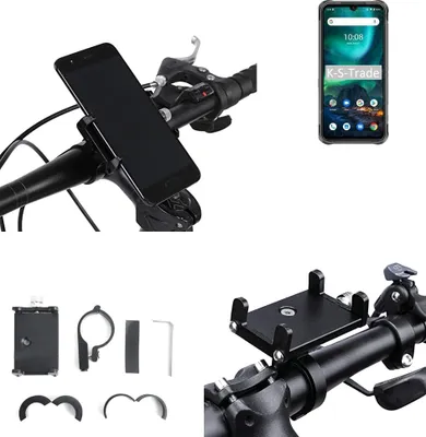 Produktbild von K-S-Trade Handyhalterung für das Fahrrad kompatibel mit UMIDIGI Bison Halter Lenkstange Fahrradhalterung Motorrad Bike Mount Befestigung Smartphone