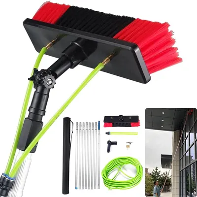 Image de Kit de brosses de nettoyage à eau avec manche télescopique