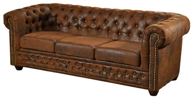 Produktbild von MASSIVMOEBEL24.DE Sofa 203x86x72 braun CHESTERFIELD
