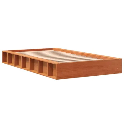 Produktbild von Massivholzbett ohne Matratze Wachsbraun 90x190 cm Kiefernholz