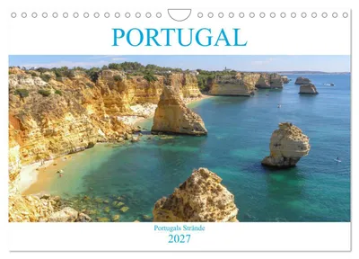 Produktbild von Portugal - Strände in Portugal (Wandkalender 2027 DIN A4 quer), CALVENDO Monatskalender