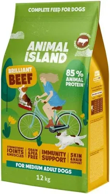 Produktbild von ANIMAL ISLAND Brilliant beef - trockenfutter für Hunde - 12kg