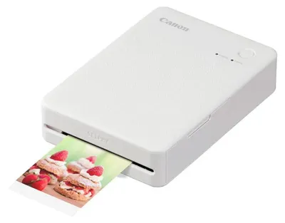 Produktbild von Canon SELPHY QX20 WH, Farbstoffsublimation, 287 x 287 DPI, 2.8" x 3.3" (7.2x8.5cm), Randloser Druck, WLAN, Bluetooth