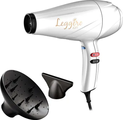 Immagine prodotto di GA.MA Phon Leggero Ion tecnologia agli ioni anti crespo 2400 W Motore AC a lunga durata Italy 6 combinazioni di velocità e temperatura colpo d'aria fredda incluse 1 bocchette da 9 mm e 1 diffusore