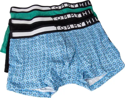 Immagine prodotto di Confezione 3 boxer uomo tripack underwear TH TOMMY HILFIGER articolo UM0UM01565 3P TRUNK PRINT, size M / IN 32-34 / cm.81-86, Cotone 95%,Spandex 5%