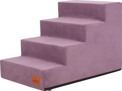 Produktbild von Hobbydog Hundetreppe, Savoy, In Zwei Größen,Antirutsch,Beständig Verschiedene Farben - 4 Stufen - 60 x 40 x 40 cm [Größe: L] - Lila