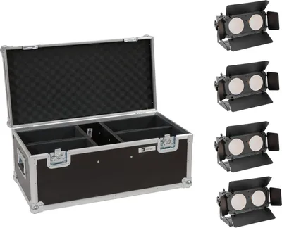 Produktbild von EUROLITE Set 4x LED CBB-2 WW/CW Fairlight + Case (20000838)