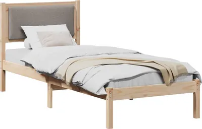 Zdjęcie produktu dla Ramka łóżka Ciemnoszary 80 x 200 cm Lite drewno sosnowe