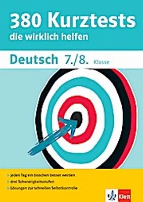 Produktbild von 380 Kurztests Deutsch 7./8. Klasse