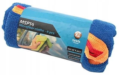 Produktbild von Saugstarke Mikrofasertücher 4 Stück für streifenfreie Nass- & Trockenreinigung