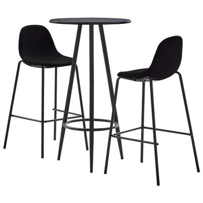 Produktbild von 3-tlg. Bar-Set Stoff Schwarz