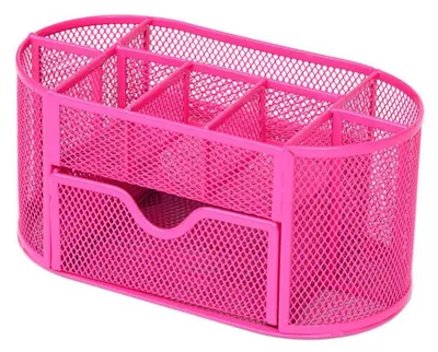 Schreibtisch-Organizer aus Metall, 9 Fächer, Stiftehalter, multifunktional