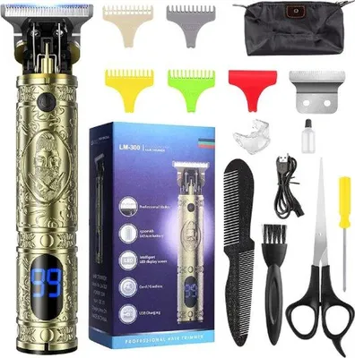 Imagen del producto de Cortapelos inalámbrico para cabello y barba, con 4 peines guía