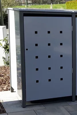 Produktbild von 1er Müllbox Mülltonnenbox Mülltonnen (120L + 240L) aus Metall