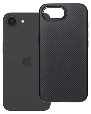 Produktbild von Case passend für iPhone 16e (SE 4 2025) / 17e Carbon Elite Mag Cover kompatibel mit MagSafe black
