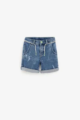 Image de Shorts pour enfant Zara, motif palmier, taille 140