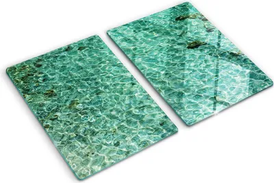 Obrázek produktu pro Kryt varné desky – Kryt na indukční desku – Ochranná skleněná deska – 2x40x52 cm– Skleněné ochranné desky na sporák –Tvrzené sklo –Průhledná voda