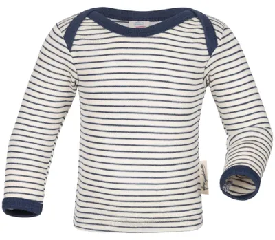 Productafbeelding van Engel, babyromper met lange mouwen, 70% biologische wol, 30% zijde, gemaakt in Duitsland (Natuur)