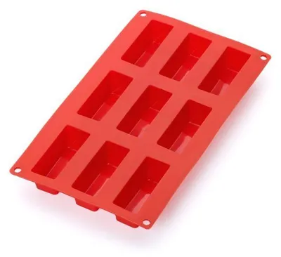 Produktbild von Lékué 885402, Kuchenform, Rechteckig, 0,055 l, 220 °C, Rot, Silikon