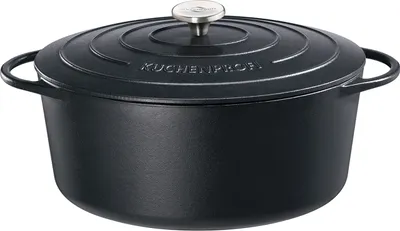 Immagine prodotto di Küchenprofi Bratentopf oval, 35 cm classic black 402001035 4007371057554