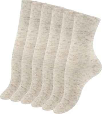 Produktbild von Cotton Prime® Leinen Socken - Natur 6 Paar 39-42