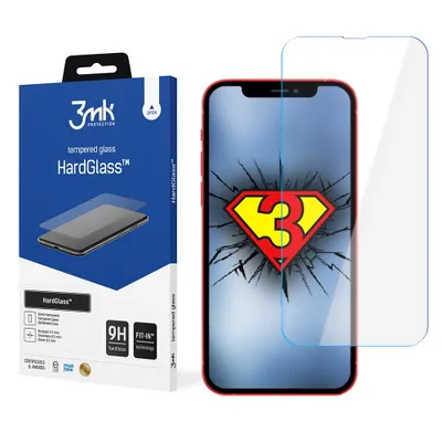 Obrázek produktu pro 3mk HardGlass - Tvrzené sklo pro iPhone 16e / iPhone 14 / iPhone 13 / iPhone 13 Pro