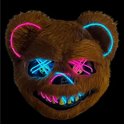 Image de Masque d'ours effrayant Omgoods, idéal pour Halloween et le cosplay