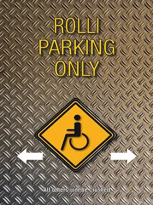 Produktbild von vianmo Holzschild 40x30 cm Parken Rolli parking only