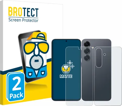 Produktbild von 2x BROTECT Schutzfolie für Samsung Galaxy S25 (Display+Rückseite) Displayschutz Displayschutzfolie Folie Matt Entspiegelungsfolie